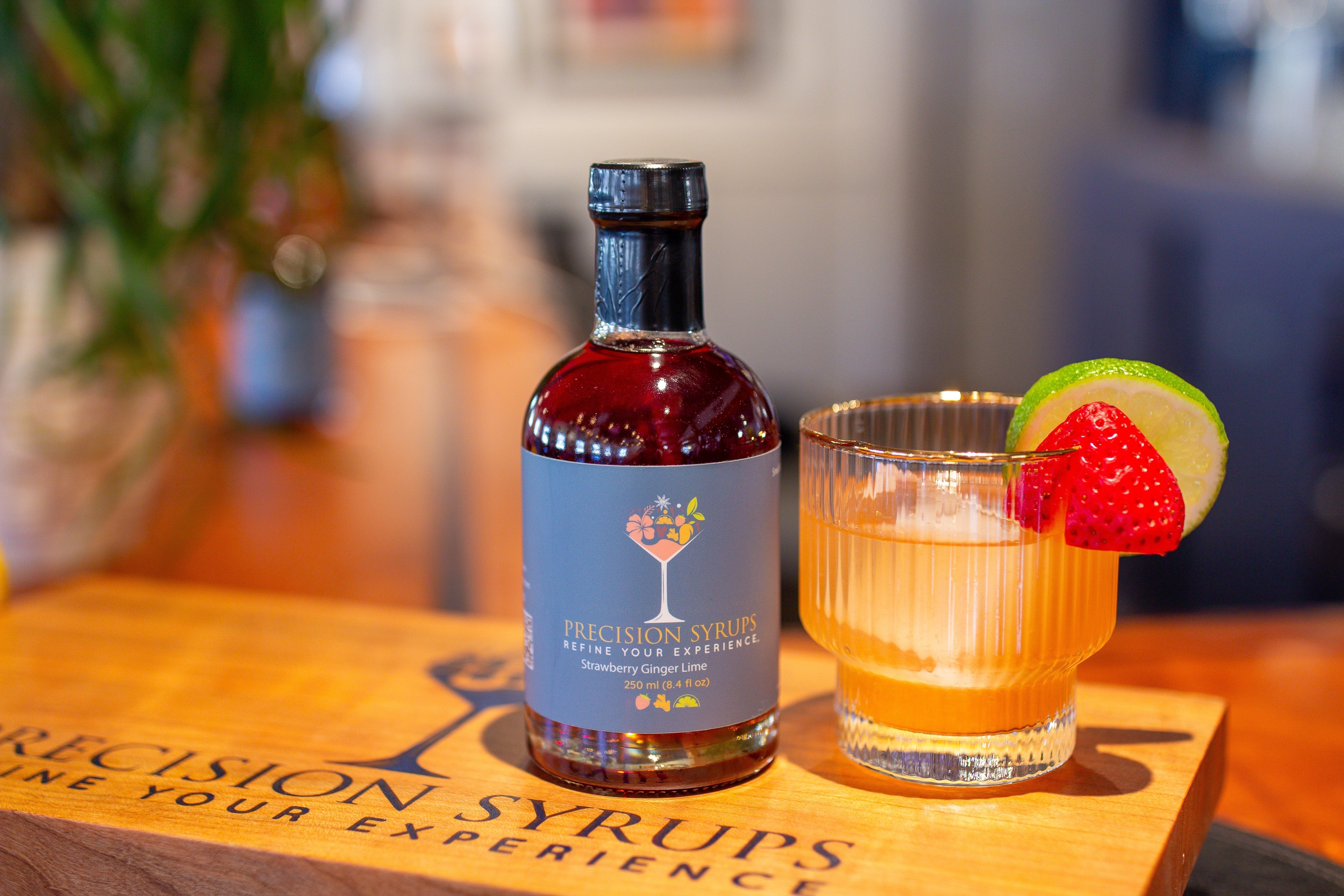 Strawberry Ruby Sunrise (Mocktail)