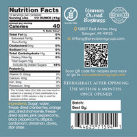 Cranberry Santé Syrup