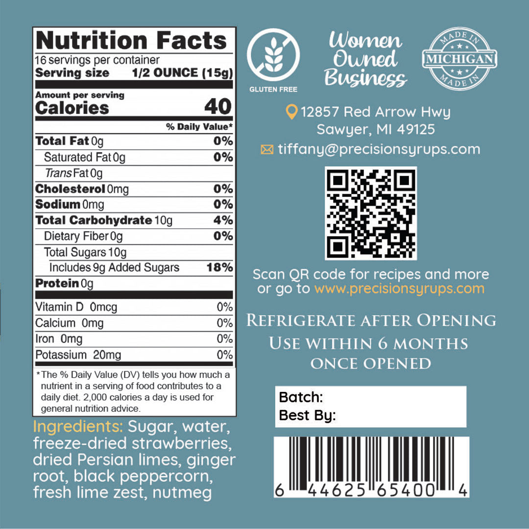 Strawberry Ginger Lime Syrup