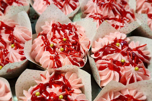 Raspberry Crescendo Cupcakes