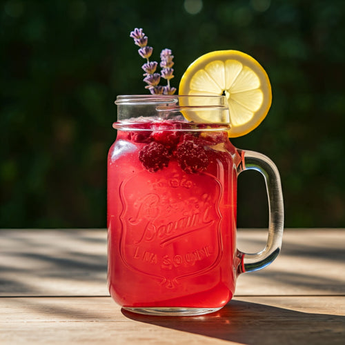 Raspberry Lavender Lemonade (Mocktail)