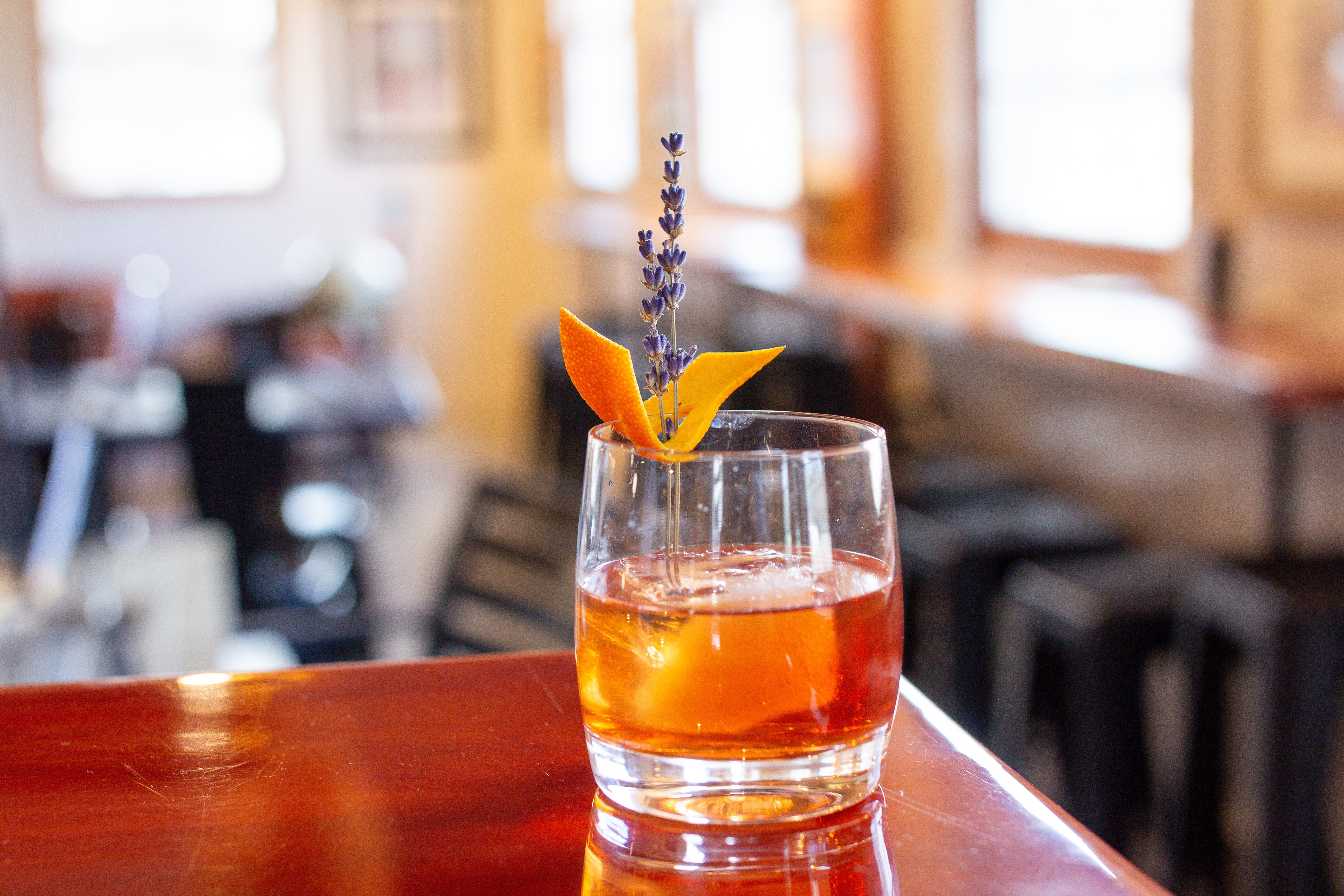 Raspberry Lavender Old Fashioned