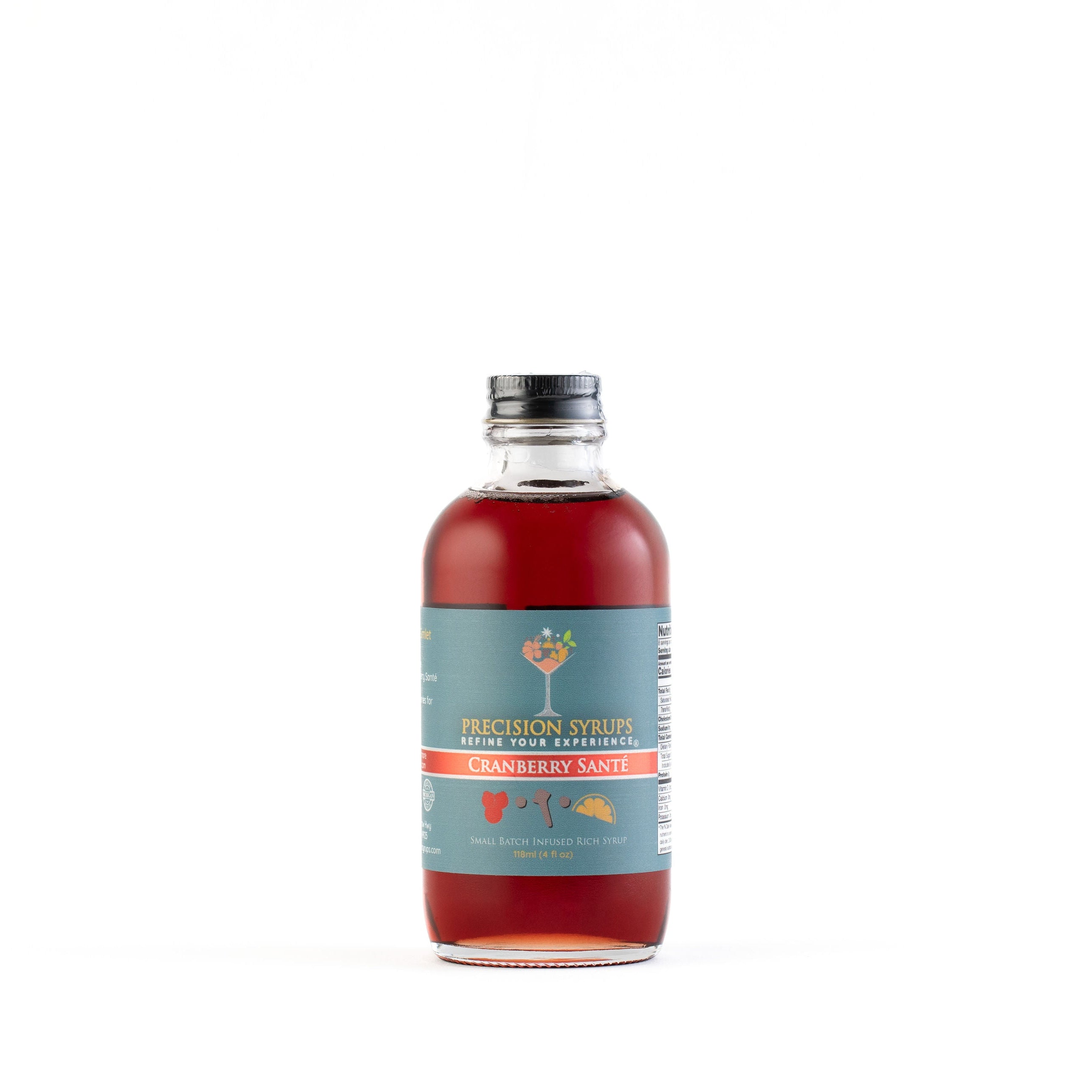 Cranberry Santé Rich Simple Syrup | Spiced Cranberry Syrup